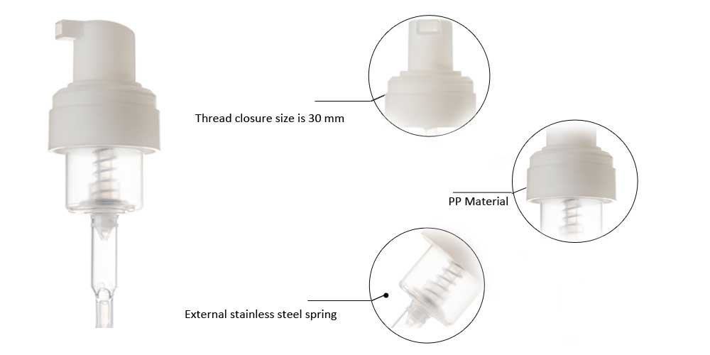 0.4 output pp placstic foam pump