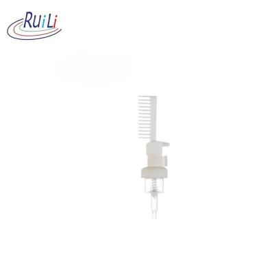 30mm 0.4cc Foam Pump With Comb For Hair Cleaning